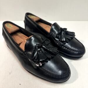 NEW HEELS Rancourt & Co. x Polo Ralph Lauren Tassel Loafer Black Made in USA 11